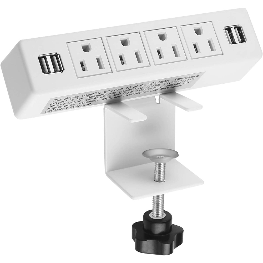 Desk Clamp Power Strip - Black: image 4