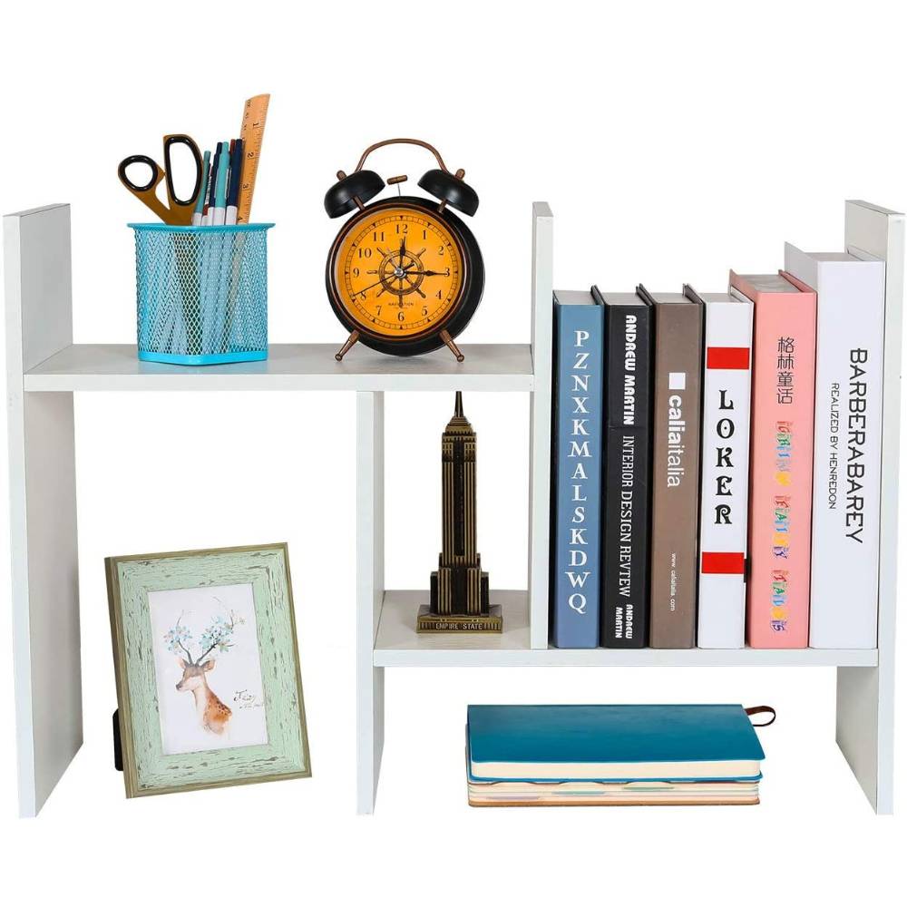 buy white desk bookshelf