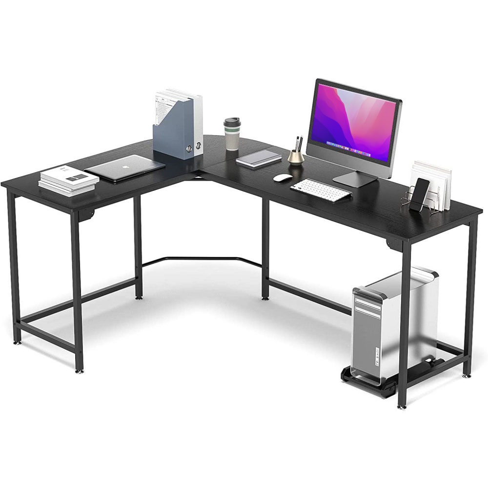 L-Shaped Corner Desk - Beige: image 4