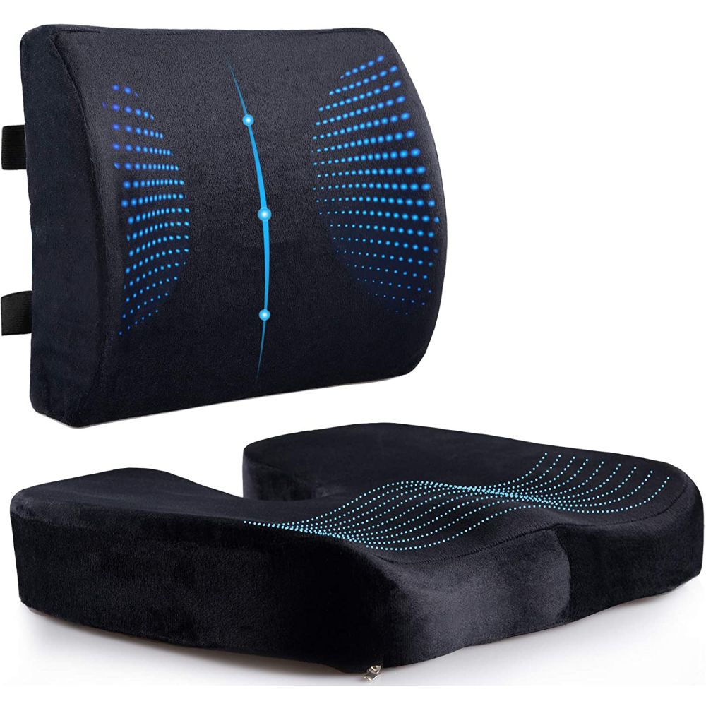 Seat Cushion & Lumbar Support Pillow